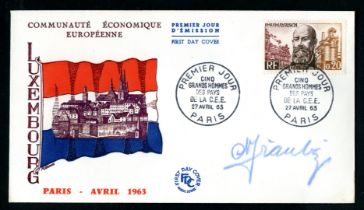 Nicolas Franz - 1963 - First Day Cover envelope from April 27, 1963, with the autographed