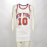 Walt Frazier - New York Knicks Stagione 1972 -1973 - Mitchell & Ness replica jersey, size 46, with