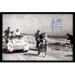 Charlie Gaul - Anni '50 - Reprint photograph depicting the rider racing during a stage of the 1958