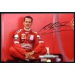 Michael Schumacher - 2004 - Large-format photographic print with an autographed signature. 30 x 20