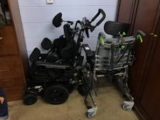 A V Trak mobility chair and a wheelchair