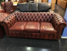 A Chesterfield three seater settee