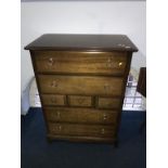 A Stag chest of drawers