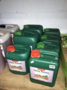 Five 5 litres and two 10 litres Canna Nutrients