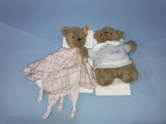 Two small Steiff teddy bears