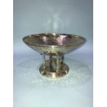 An EPNS hammered tazza