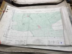 A quantity of County Durham, Tyneside, Northumberland ordinance survey maps
