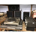 A quantity of hifi equipment