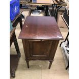 An Edwardian mahogany Columbia Hall record cabinet