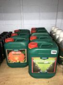 Seven 5 litres Canna Nutrients and Flush