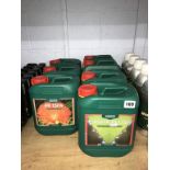 Seven 5 litres Canna Nutrients and Flush