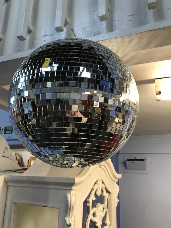 Two glitter balls