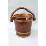 A Fireman's wooden bucket