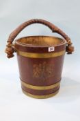 A Fireman's wooden bucket