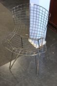 A Harry Bertoia design side chair