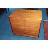 A teak G Plan 'Form 5' chest of drawers