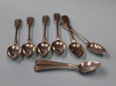 A quantity of Newcastle silver spoons etc., 4.7oz