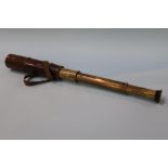 An R. and J. Beck Limited, World War One three drawer telescope, dated 1915