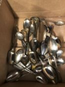 A quantity of silver spoons, 16 oz