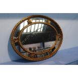 A gilt framed mirror