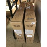 Two boxed View Sonic monitors (VX2776-SMH)