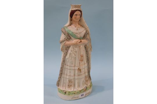 A 19th century Staffordshire figure, 'Queen of England' - Image 2 of 2