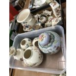 A large collection of Masons china, in two boxes
