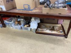 Three boxes of assorted, lamps, pictures etc.