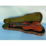 A violin and fitted case