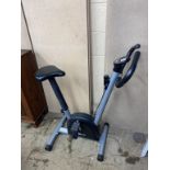 An exercise bike