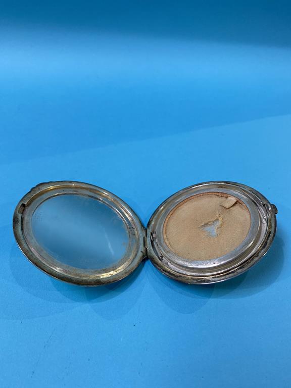 A silver enamelled powder compact - Image 2 of 2