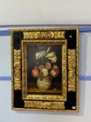 Modern framed Still Life with flowers, 54cm x 38cm