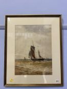 William Thomas Nichol Boyce (1857 - 1911), watercolour, signed, dated 1906, 'Sailing vessels at