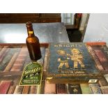A Wrights biscuit tin, Westoe brewery bottle etc.