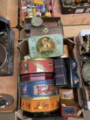 A collection of tins