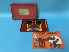 A boxed Meccano accessories set, '3A', with instructions