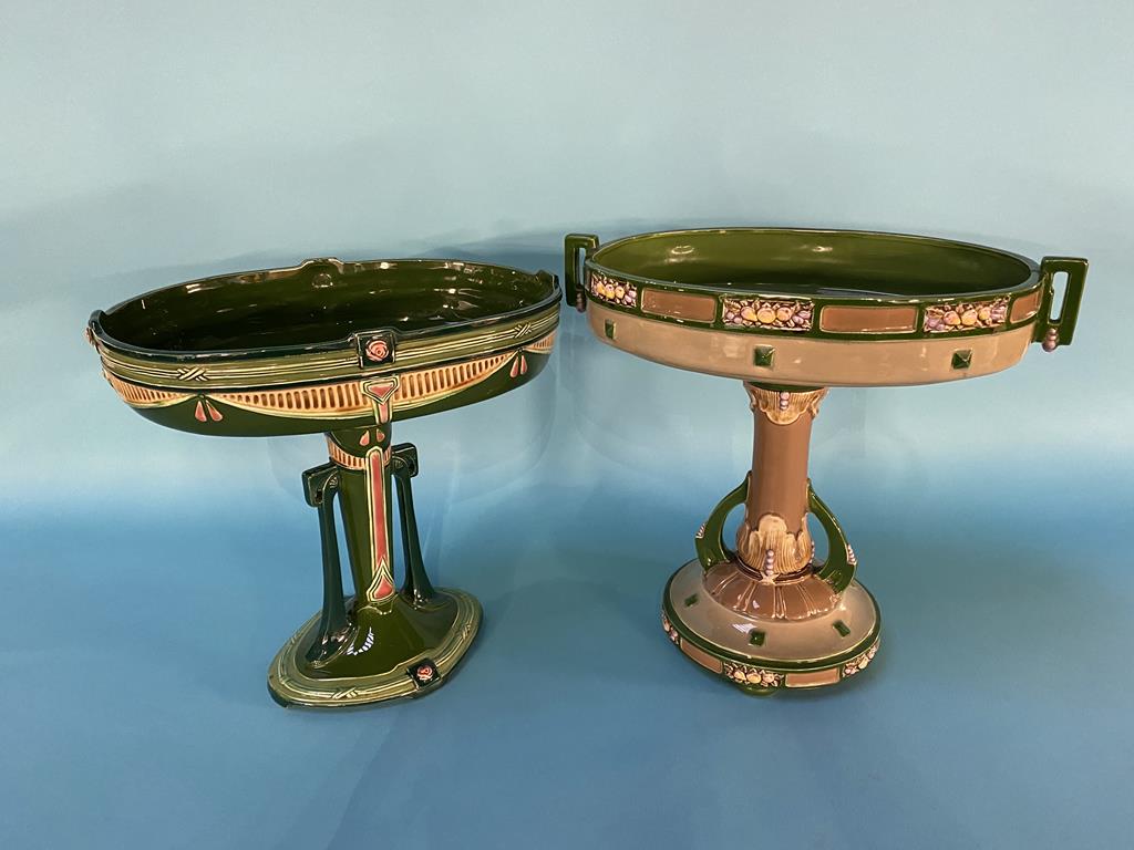 Two Eichwald table centre pieces, numbered 4520 and 4514