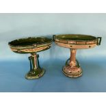 Two Eichwald table centre pieces, numbered 4520 and 4514