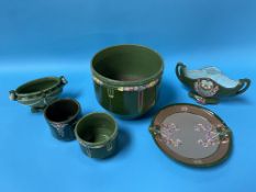 Six various pieces of Eichwald porcelain