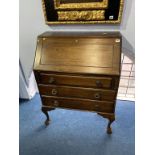 A mahogany bureau