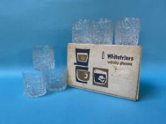 A boxed set of Whitefriars Whisky glasses