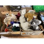 Two boxes of teddy bears