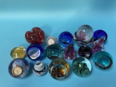A collection of Caithness paperweights etc.