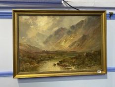 Graham Williams (1895 - 1950), oil, signed, 'Highland Landscape', 50 x 75cm