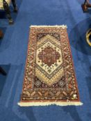 A small rug