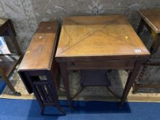 A Sutherland table and an envelope card table