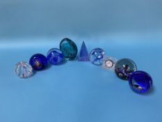 A nine boxed Caithness paperweights