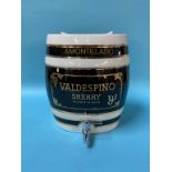 A Valdespino Sherry barrel