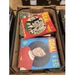 A quantity of vintage football magazines