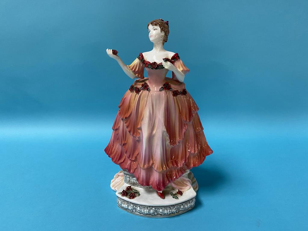 A Coalport figure Marlena, one other Coalport and three Royal Doulton figures - Image 6 of 7